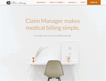 Tablet Screenshot of claimmanager.ca